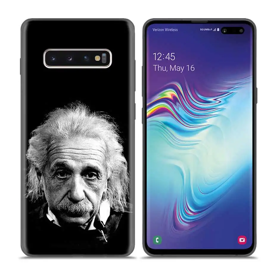 Чехол Capas Coque для samsung Galaxy S10 S9 S8 Plus 5G A30 A50 A70 A40 A20 Note 8 9 10 чехол каркас Альберт Эйнштейн формула математика - Цвет: AS-013