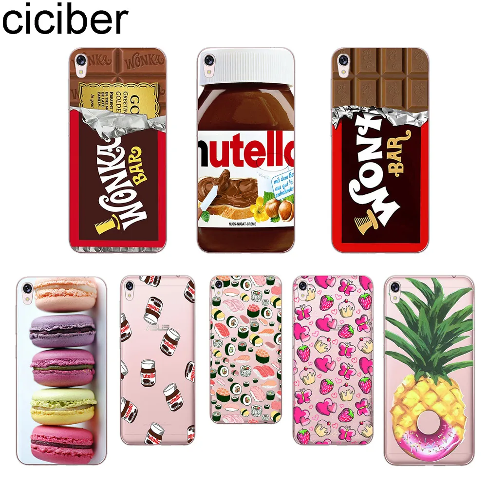 

ciciber Cartoon Food Phone Case for ASUS Zenfone 3 Max ZC520TL Cover for ZenFone Live 3 GO ZB501KL ZB500KL Soft TPU Fundas Sushi