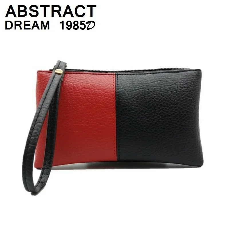 

woman bag fashion designer PU leather Black & red Envelopes wallet luxury women's purse Ladies Quality Clutch bags Special price