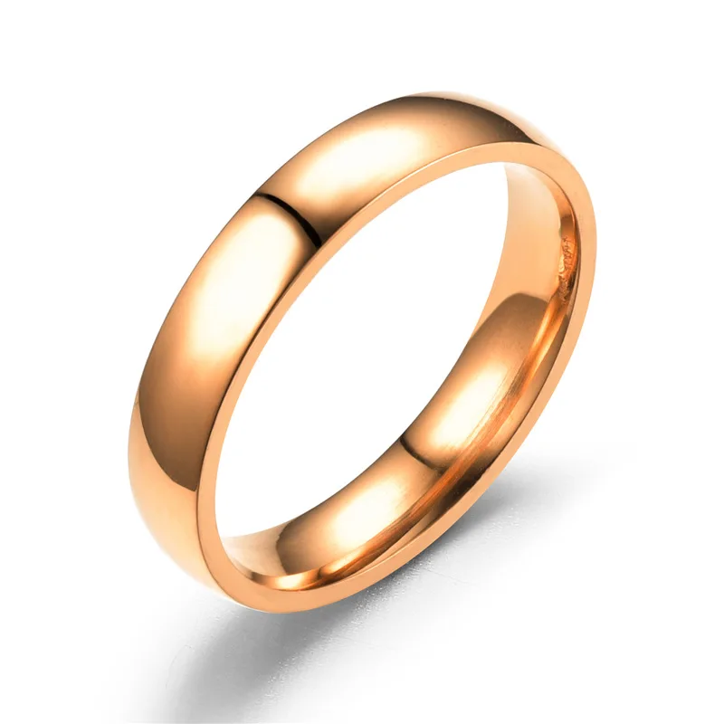 

2018 titanium steel Fashion new gold/silver/rose color rings for woman jewelry 6MM wide to choose CRR22