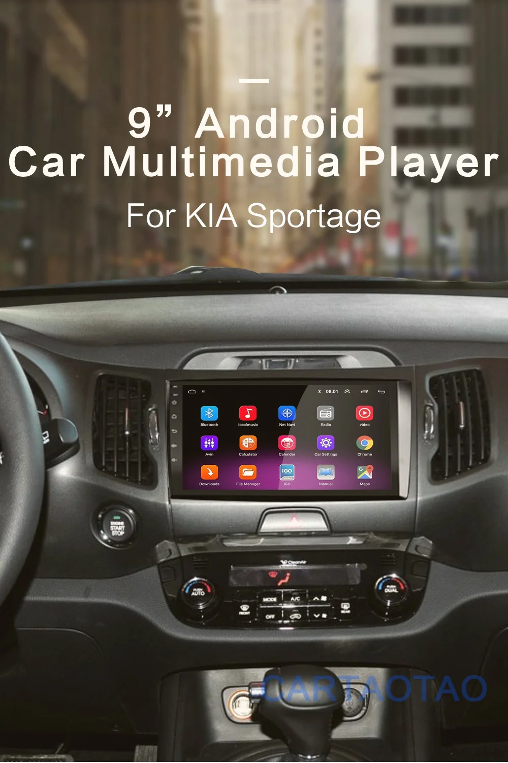 2G+ 32G " 2din Android 8,1 GO автомобильный dvd-плеер для KIA Sportage 3 4 2010 2011 2012 2013- автомобильный Радио gps навигация wifi плеер