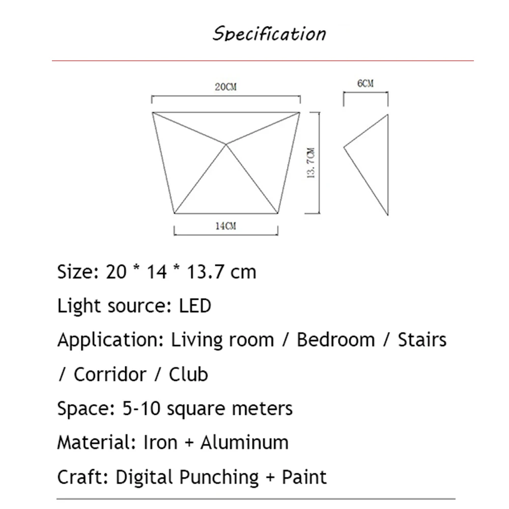 Креативный 5 Вт светодиодный настенный светильник 85-265 в алюминиевый настенный светильник теплый белый и холодный белый Диммируемый декоративный настенный светильник для гостиной, коридора