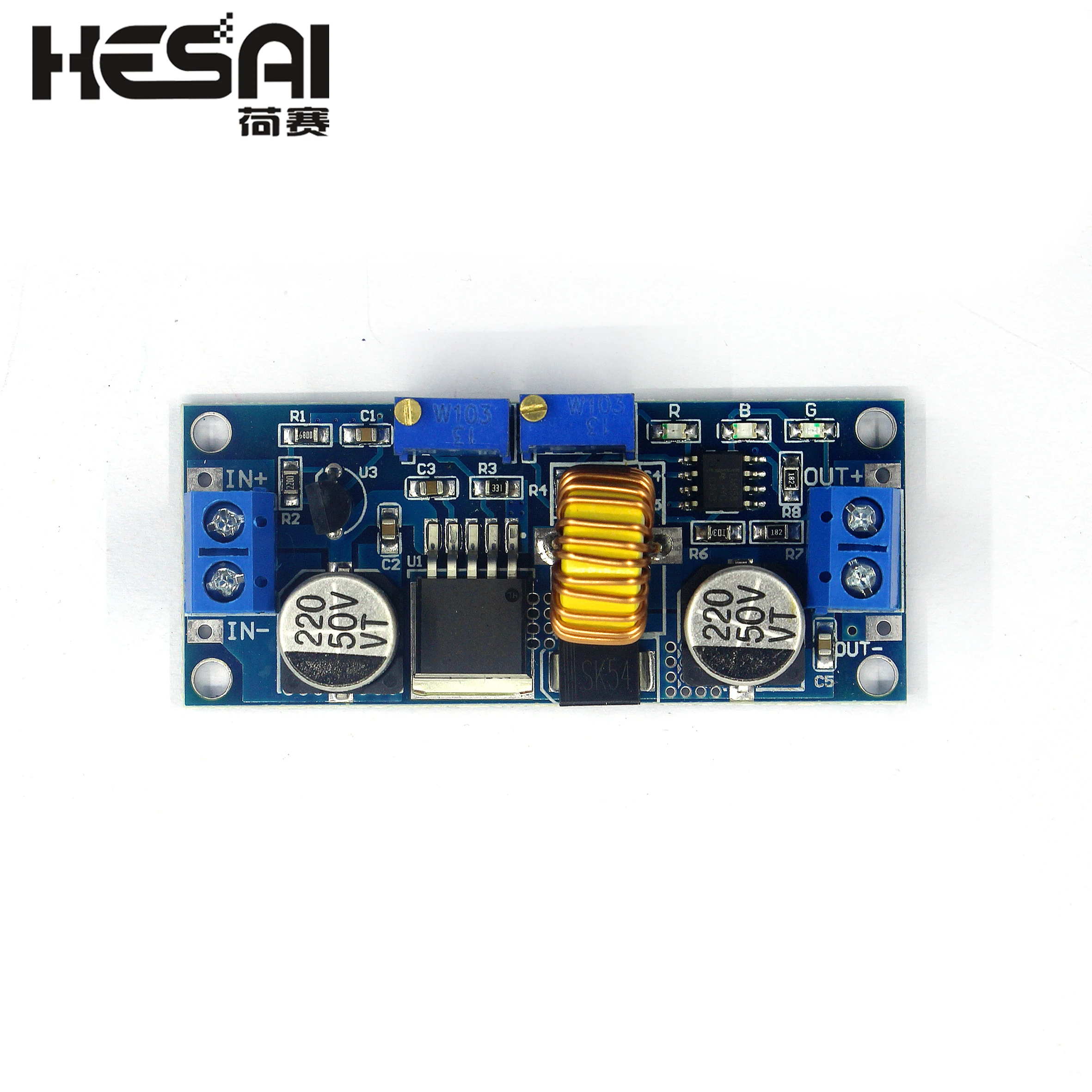 

5A High Current Constant Voltage Constant Current Step-down Power Supply Module LED Driver Lithium Battery Charging Stabilizer