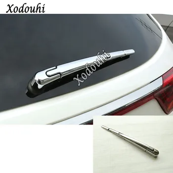 

For Kia Sportage KX5 2019 2020 car sticker styling trim ABS chrome rear glass wiper nozzle cover tail window frame lamp 3pcs