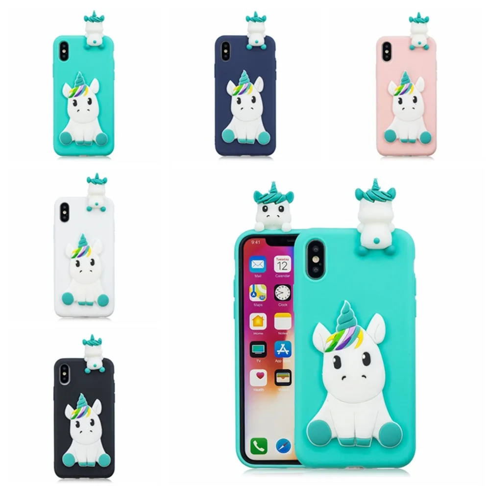 

Unicorn Pattern Phone Case Capinhas For iPhone X XS Max XR Soft TPU Phone Cover For iPhone 7 8 6 6s Plus 5s Coque Funda Capa