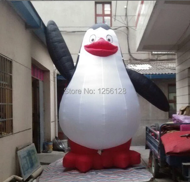 3m H Giant Balloon Inflatable Penguins of Madagascar For Advertisingin