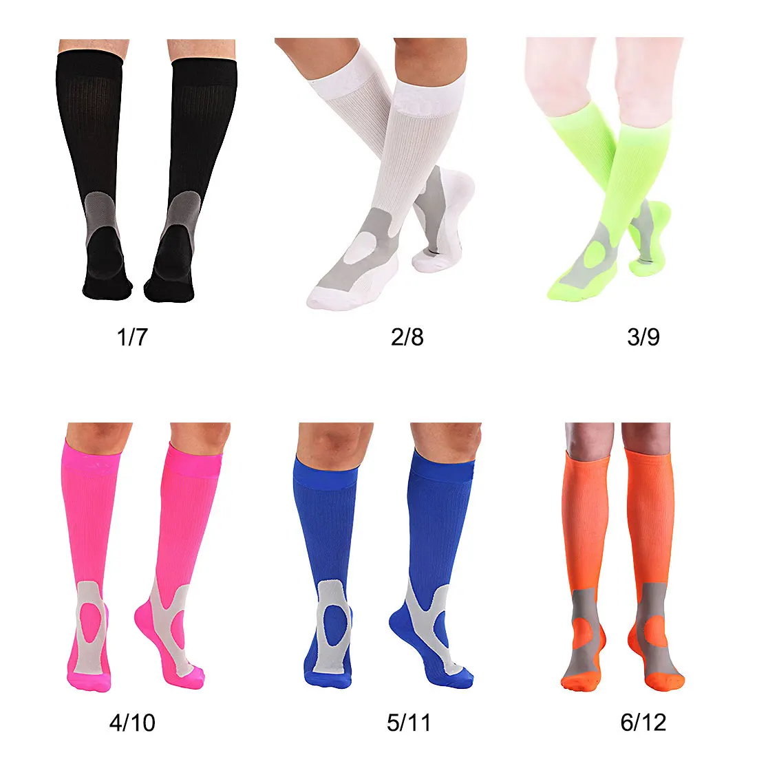 

Men Women Breathable Compression Socks Comfortable Relief Soft Leg Support Stretch Sock