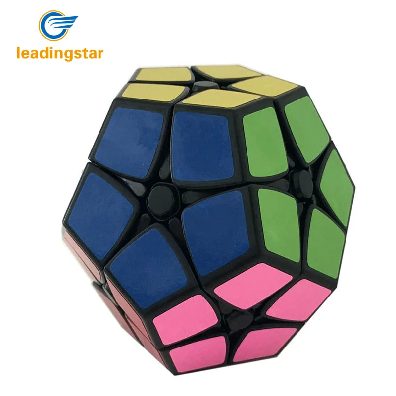 SENGSO cube Speed Puzzle 2x2 Megaminx Speed Cube Dodecahedron Brain Teaser Kids Toy White And Black