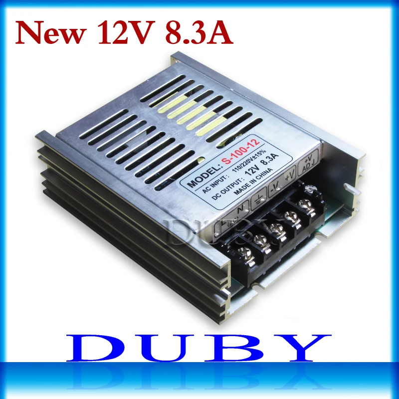 

20piece/lot 100W 12V 8.3A Switching power supply Driver For LED Light Strip Display AC100-240V Factory Supplier Free Fedex