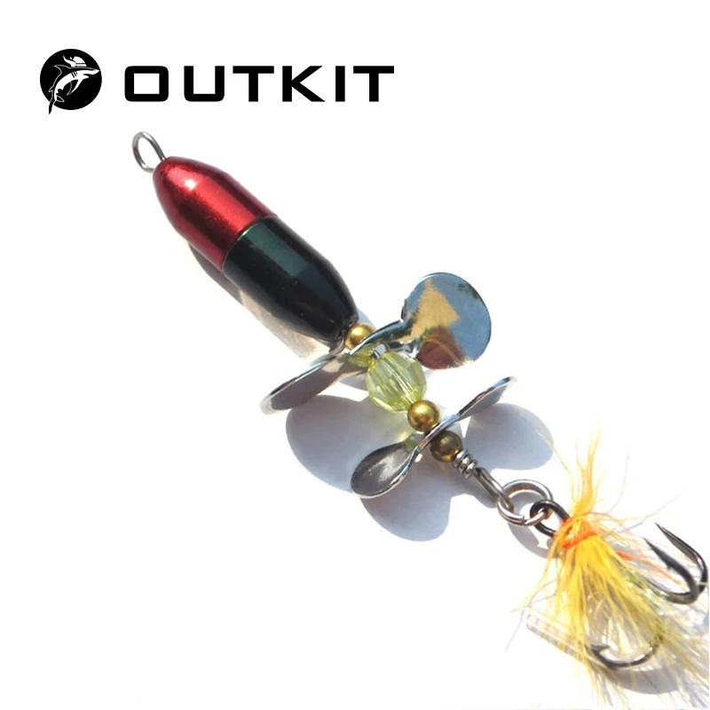OUTKIT طويل صب سبينر الطعم المعادن الصيد إغراء مزدوجة الذيل المروحة المرقط سمك السلور الاصطناعي الجليد الصيد السحر 10g OUTKIT طويل صب سبينر الطعم المعادن الصيد إغراء مزدوجة الذيل المروحة المرقط سمك السلور الاصطناعي الجليد الصيد السحر 10g