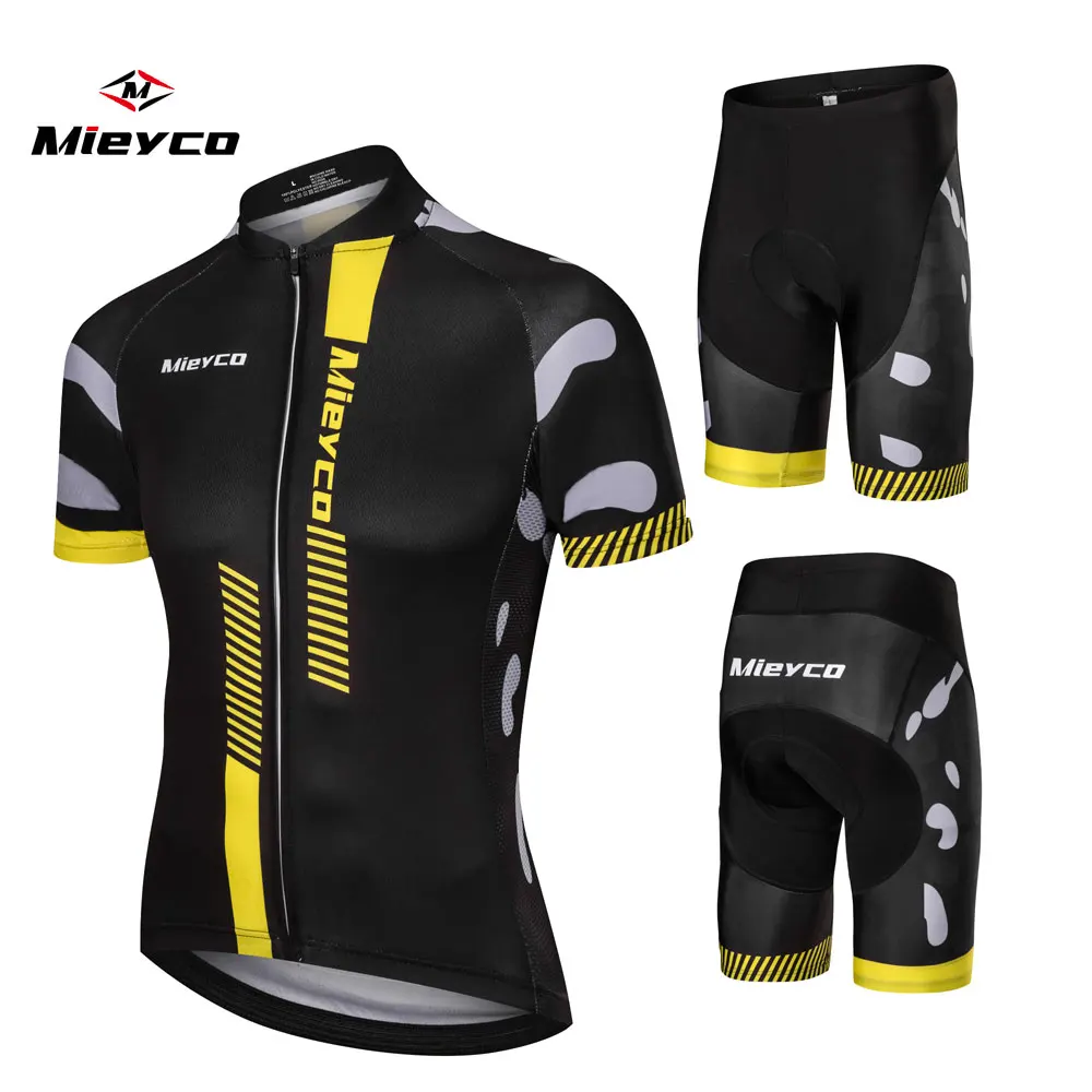 

Men's Summer Cycling Jersey Short Sleeve Mesh Breathable Off Road Bike T Shirt Quick dry Bicycle Cycle Clothing pants sets