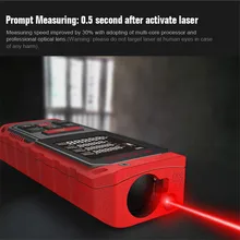 High Accurate Memory Laser Rangefinder 60M Digital Screen Auto Measure Angle Sensor Tool Distance/ Area/ Volume Measurement IP65