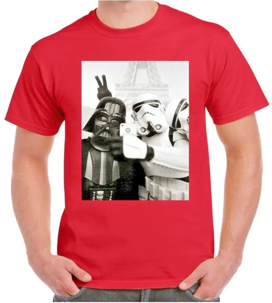 Дарт Вейдер Звездные войны джедай селфи Штурмовик забавная Мужская футболка подарок на день рождения Harajuku топы Модные Классические