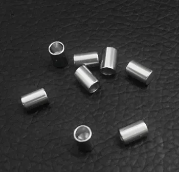 

Stainless Steel Tube Cord Crimps End Cap 2mm 3mm 4mm 5mm DIY Crafts Jewelry Accessories For Bracelet Jewelry Making