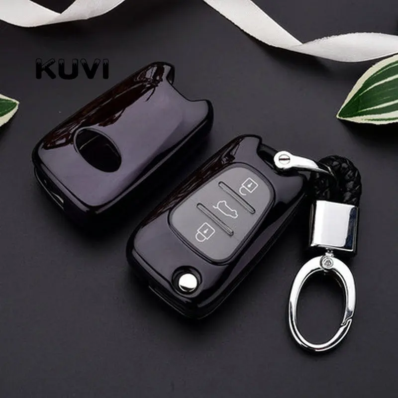

TPU Car Key Cover Case Shell Holder For Kia RIO K2 K5 Sportage Sorento For Hyundai i20 i30 i35 iX20 iX35 Solaris Verna