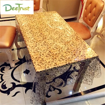 

American Transparency Table Cloth PVC Waterproof tablecloth No-clean Oilproof Dining Table Dust Cover For Party Home Decorative