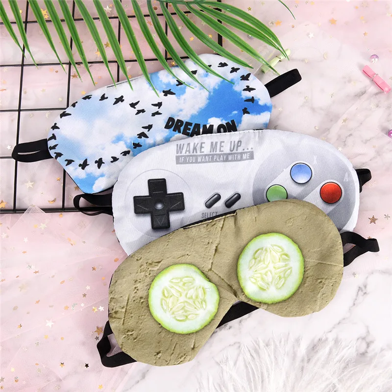 Sleeping Eye Mask Soft Padded Sleep Travel Shade Cover Rest Relax Sleeping Blindfold Eye Aid Mask Rest Eye Shade Cover