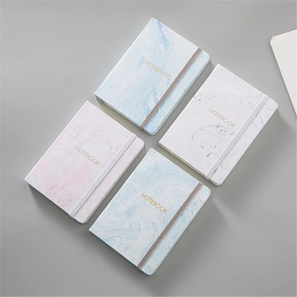 

MIRUI Portable Marble pattern Planner Office School Schedule Stationery 96 Sheets Mini Notebook Organizer Cute Bullet Journals