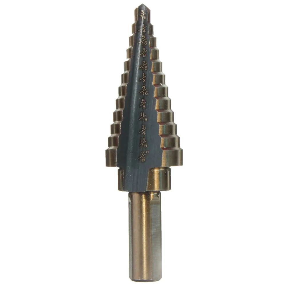 5PCS Multiple Hole Cutter Step Drill Bit Set 50 Sizes Hss Cobalt Aluminum Case Replaces 50 Individual Drill Bits
