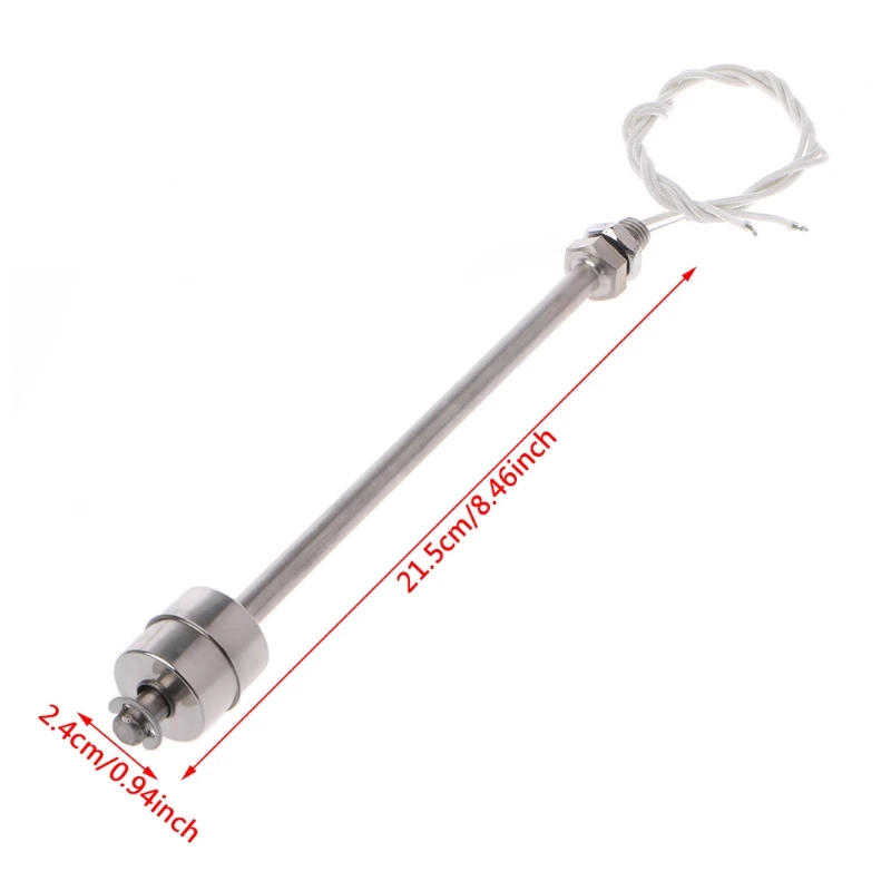 

Stainless Steel Float Switch Tank Liquid Water Level Sensor 110V 220V 220mm 10W G08 Great Value April 4