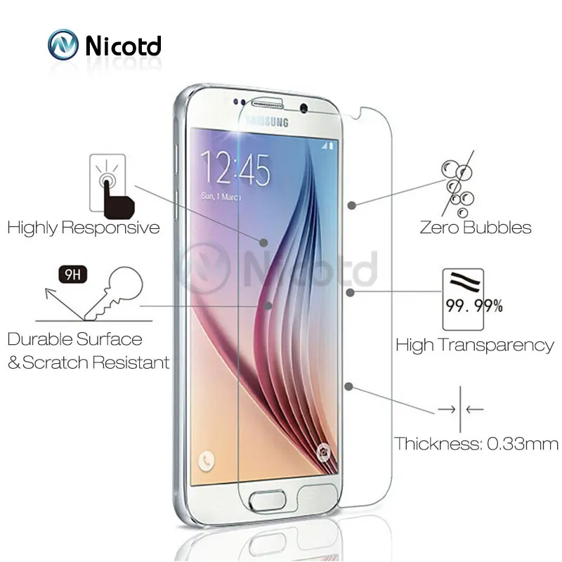 Tempered glass For Samsung Galaxy S6 S5 S4 S3 J3 J5 J7 2016 2015 (9)