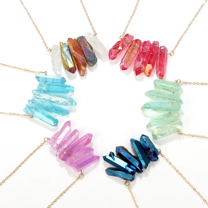 Irregular Crystal Necklace Image 4