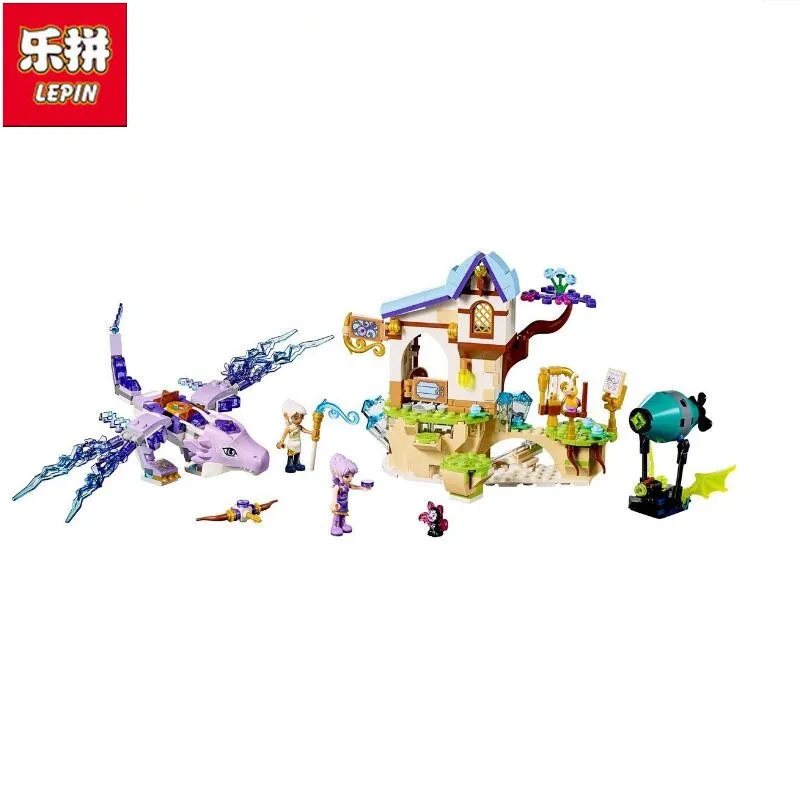 

Lepin Elf series 30017 505 Pcs Ira and Wind Dragon's Song Toys Assembled Building Blocks Brick Led Compatible with 41193