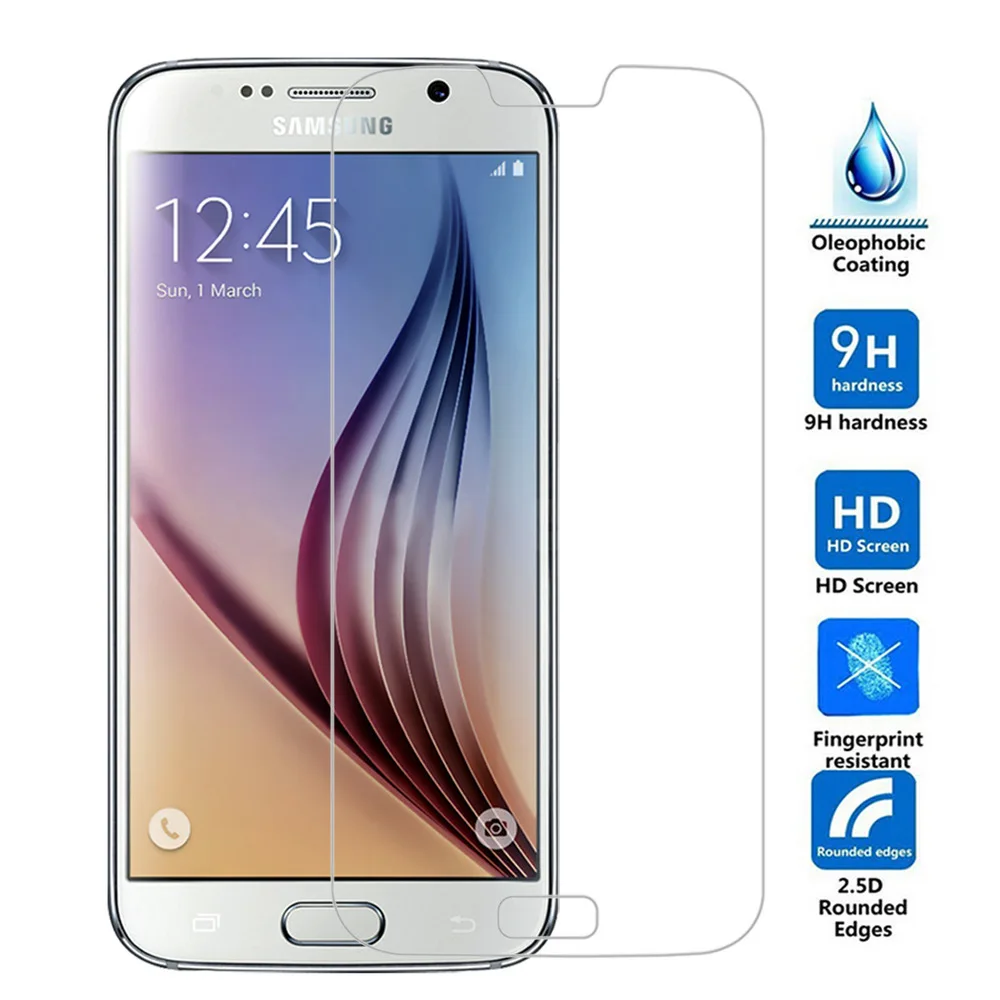 

For Samsung Galaxy S6 S 6 Screen Protector 9H Hard 2.5D Tempered Glass For Samsung Galaxy S6 G9200 Protective Film vidro vidrio