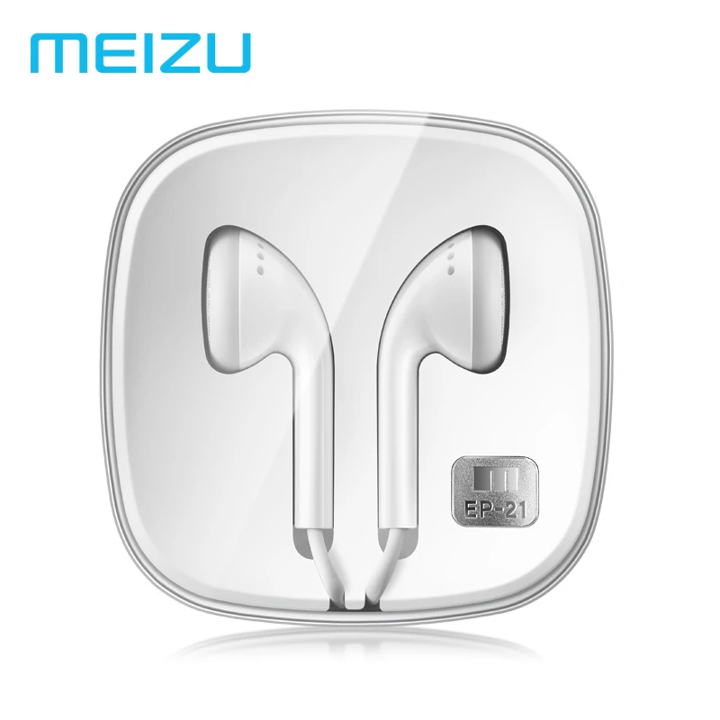 Оригинальные наушники Meizu EP21 проводные стереогарнитура вкладыши 3 5 мм разъем с