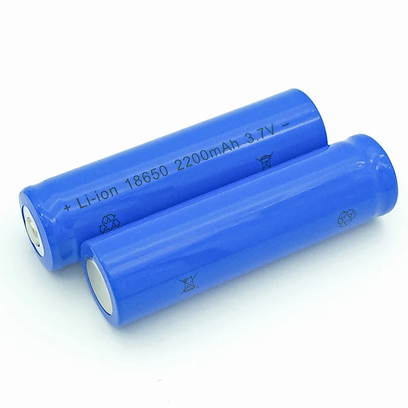 4 шт. 3,7 в 2200mAh18650 литиевая батарея, литий-ионная аккумуляторная батарея большой емкости, светодиодный фонарик
