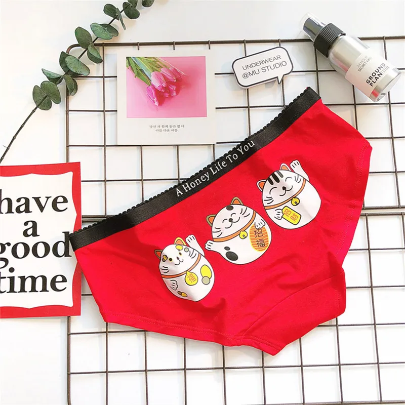 sexy panties women dog pattern cute underwear breathable briefs women cotton ladies intimates lingerie soft underpants 15 (17)