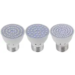 Полный спектр 3 w/4 w/5 w 220 V E27 2835SMD красные, синие УФ ИК светодиодный светать лампы растущей лампы для комнатных растений гидропоника цветы