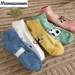 1Pair Small Animal Cartoon design Short Boat Socks New Fashion Comfortable Casual Women Candy Color Sock Breathable Ladies Socks 1Pair Small Animal Cartoon design Short Boat Socks New Fashion Comfortable Casual Women Candy Color Sock Breathable Ladies Socks