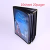 For A4 1/2/3/4/ 6/8/10/ sheet single dobule three panel plastic menu holder transparent menu book cover ► Photo 3/6