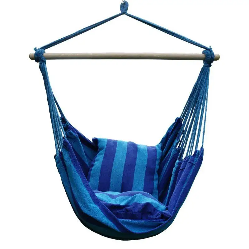Подвесное кресло- подвесное кресло для путешествий на открытом воздухе с 2 подушками для сада, Походов, Кемпинга, гамака, удобная подвесная сумка для сна - Цвет: C with 2 Pillows