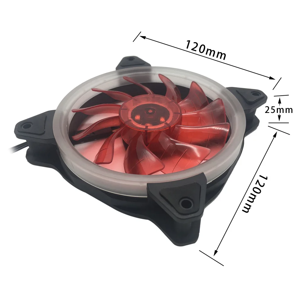 ZML F12025 120 мм RGB Вентилятор охлаждения компьютера вентилятор охлаждает со