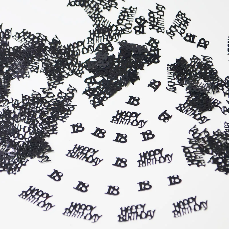 

Birthday Party Decorations Supplies Table Decor Scatters Sparkle 18th&Happy Birthday Glitz Digital Metallic CONFETTI Supplies