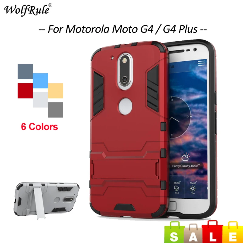 Жесткий чехол для телефона Motorola Moto G4 Plus из ТПУ и ПК бампер задняя крышка Чехол G 4rd
