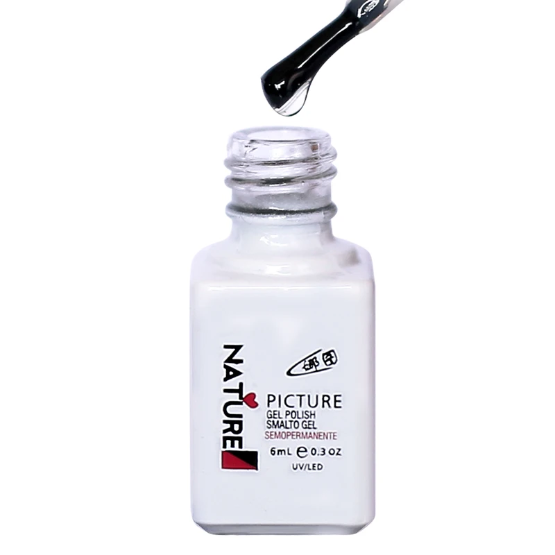 Гель лак для ногтей Nature Picture профессиональный брендовый верхнее покрытие 6 мл
