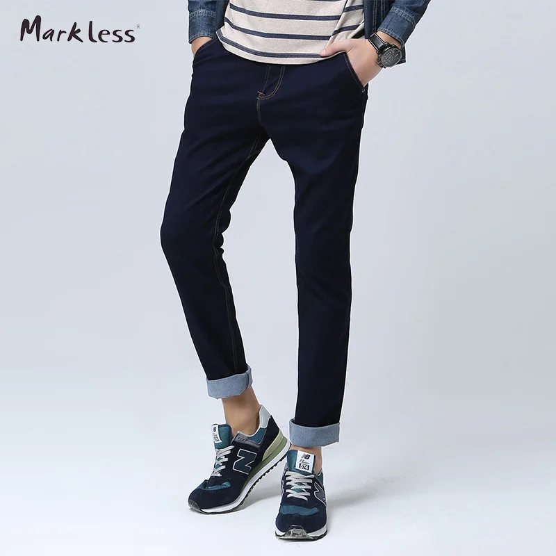 Markless 2016 Summer Fashion Men s Jeans Male Slim Denim Trousers Casual All match Trousers