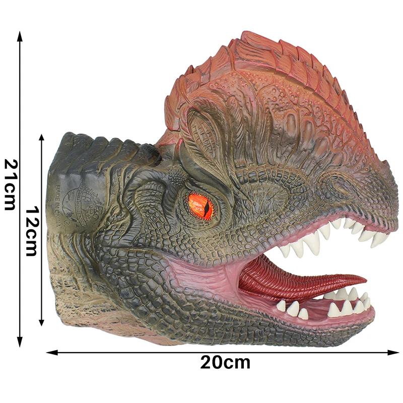 Динозавр ручная кукла для рассказов тираннозавр голова рука кукла мягкая Нетоксичная фигурка игрушка для детей Реалистичная динозаврская модель подарок