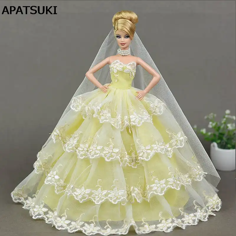 yellow barbie dress