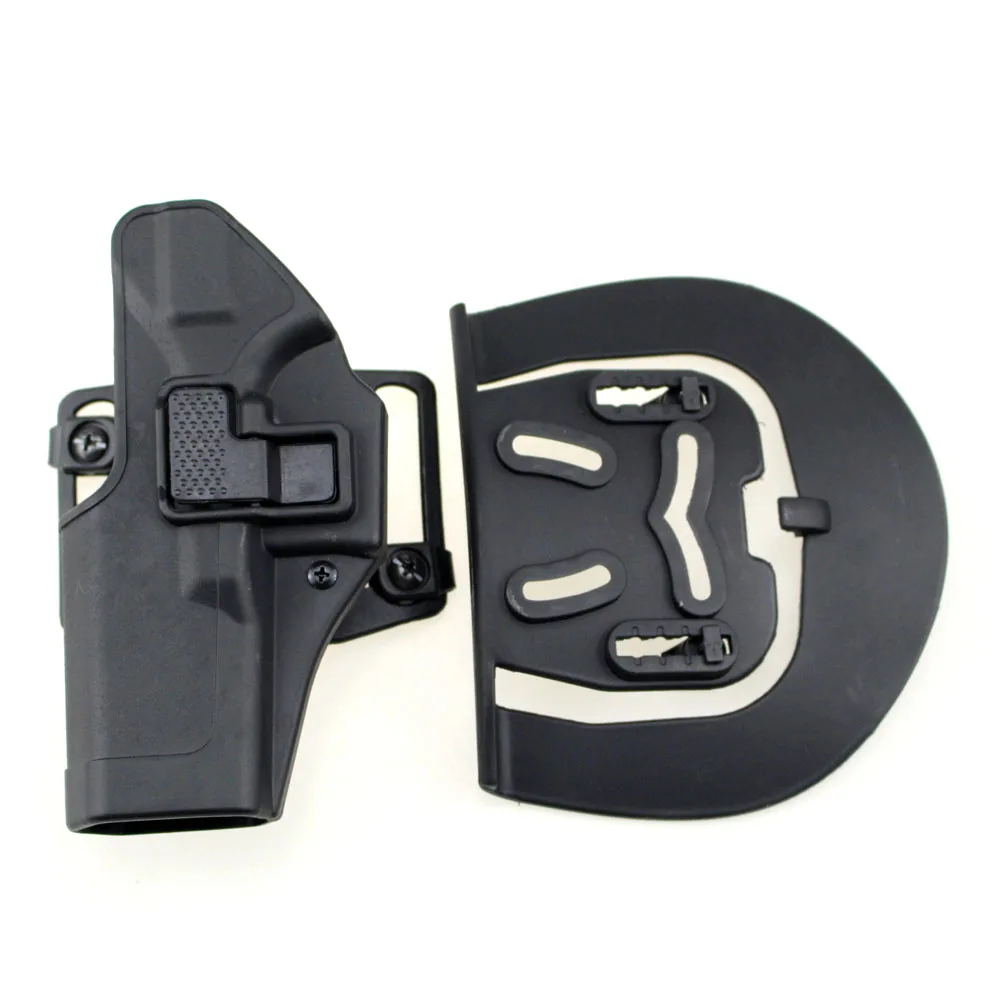 

Tactical Left Hand CQC Pistol Holster Military Concealment Waist Belt Loop Paddle Holster for Glock 17 19 22 23 31