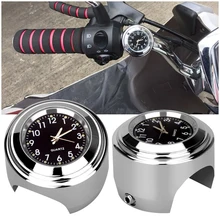 

CARGOOL Waterproof Motorcycle Clock Luminous Motorbike Handlebar Clock Universal Motorcycle Clocks with Rubber Pad Wrench