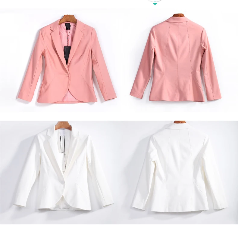 Новинка весны Для женщин пиджаки и куртки корейский Повседневное одной кнопки солидное пальто женский пиджак офисные Feminino Пиджаки LX44