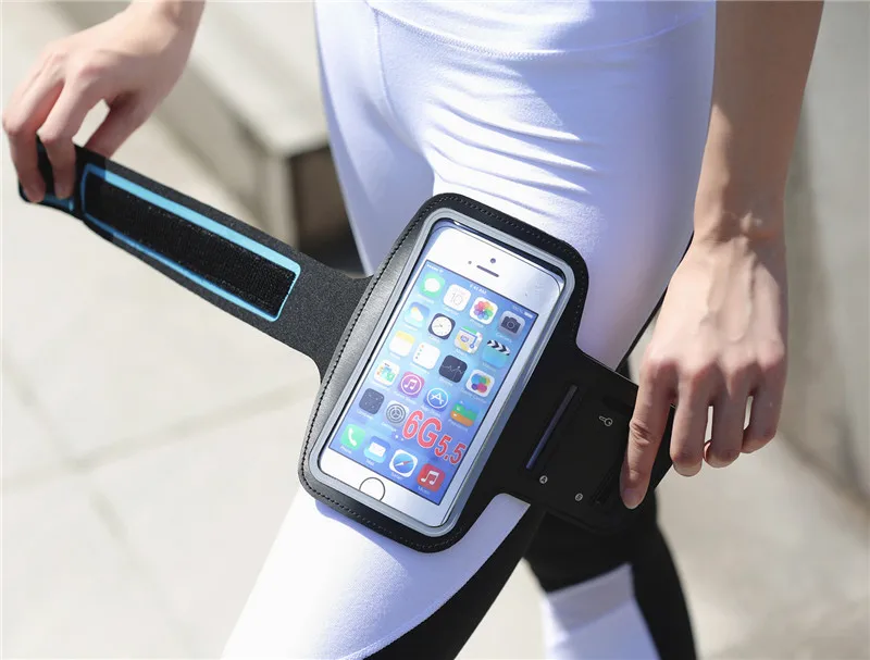Чехол для бега с повязкой на руку Универсальный водонепроницаемый спортивный держатель для мобильного телефона для спорта на открытом воздухе ручной фонарик