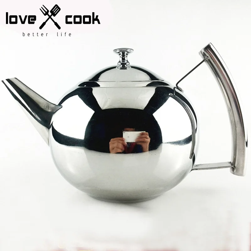 Stainless Steel Teapot for Oven Hotel Long Spout Tea