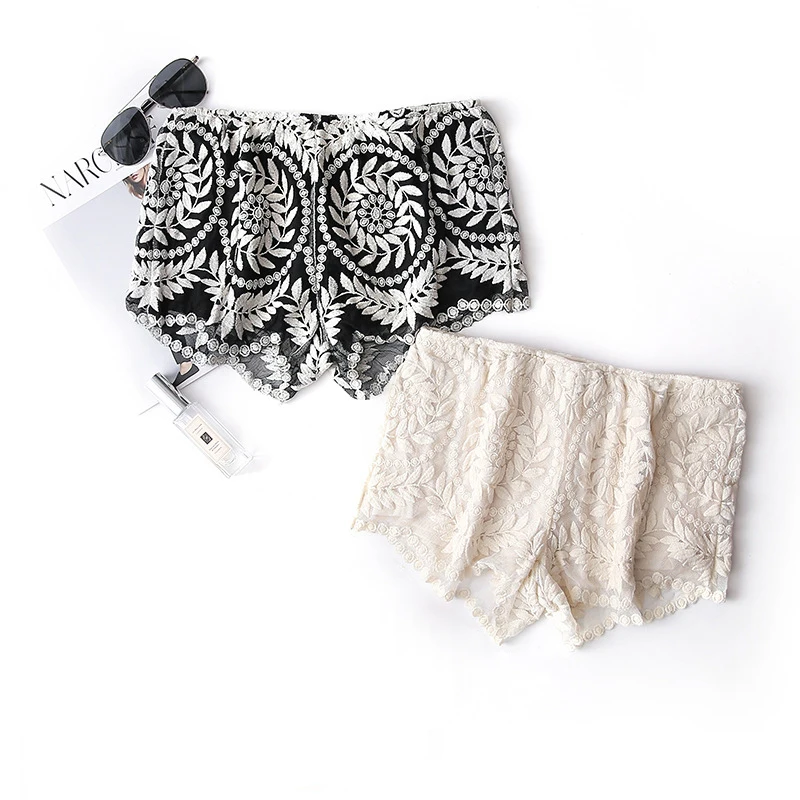 

Embroidery Cotton Short Shorts Women Summer Shorts All Match