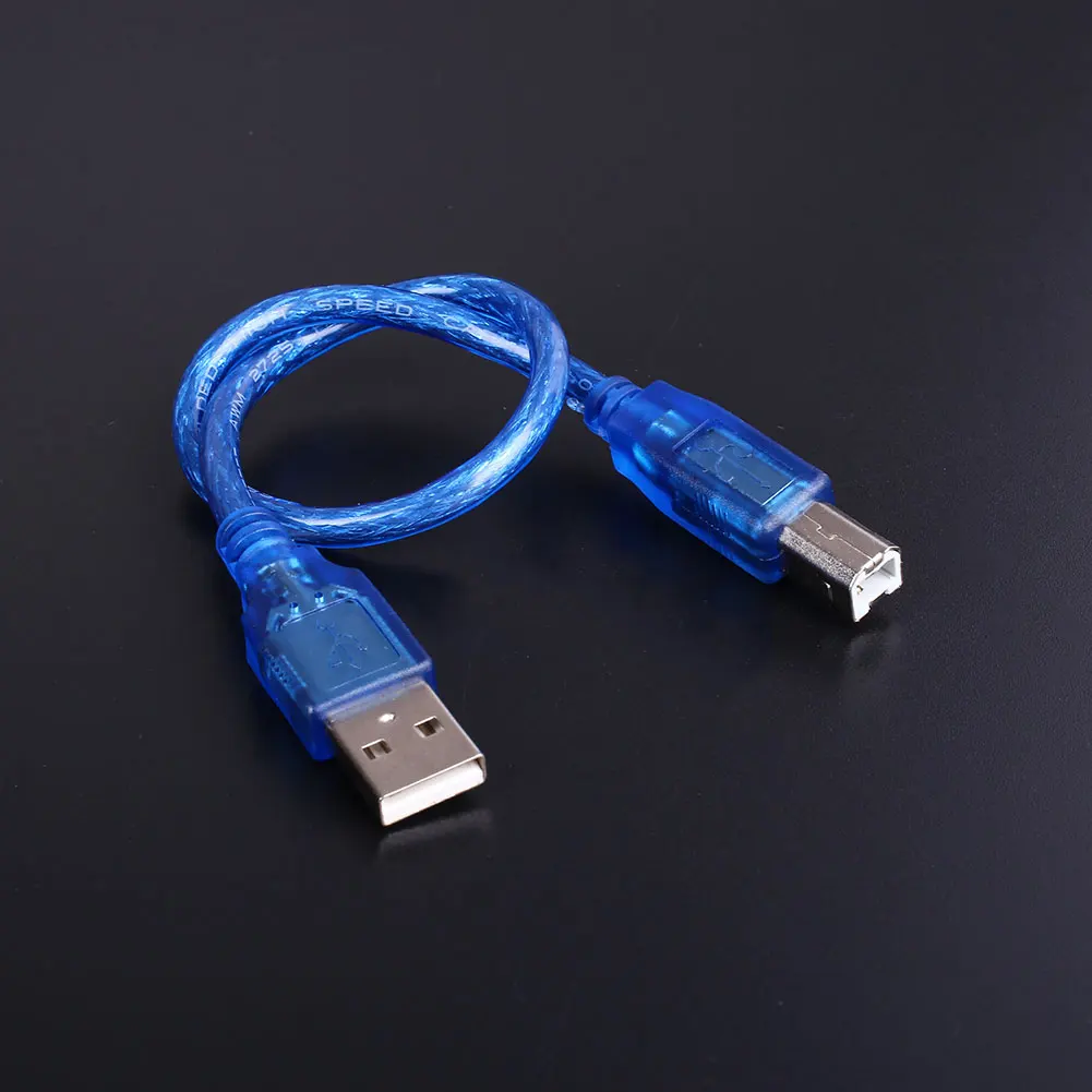 MVpower 30 см USB 2,0 Тип A папа в B папа принтер кабель-удлинитель конвертер для компьютеров/ПК/ноутбуков принтеры