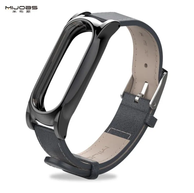 Mijobs mi band 2 ремешок из искусственной кожи стильная простота подходит для Xiaomi